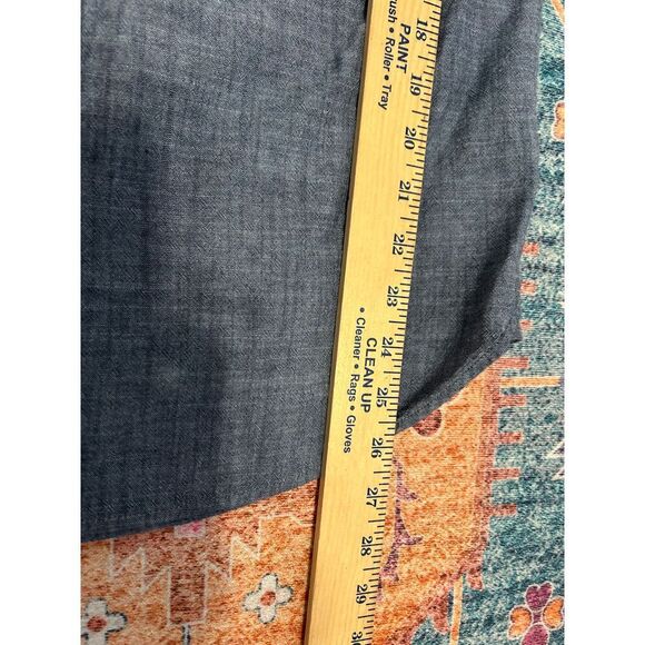 Jachs ladies medium chambray‎ denim button up top classic western preppy spring - Picture 6 of 10